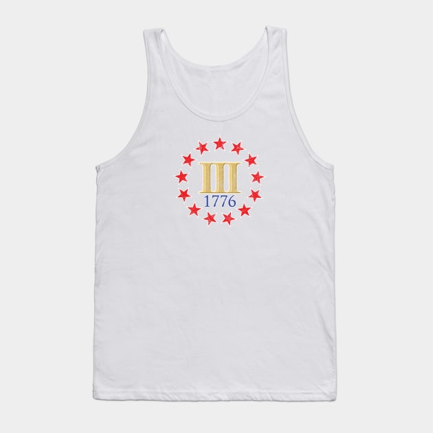 Military 1776 Stressed Version Tank Top by DDGraphits